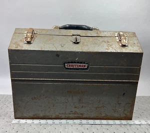 Vintage Craftsman USA #6536 Cantilever Mechanics Tool Box Tombstone Shape 1970's - Picture 1 of 11