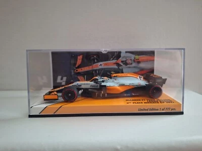 Minichamps McLaren F1 Team MCL35M Lando Norris - 3° place Monaco GP 2021 - Immagine 1 di 4