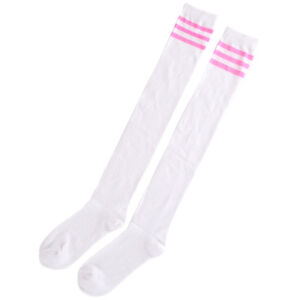 Long Stocking Striped Knee Socks Women Cotton Thigh High Over The Knee Stockings