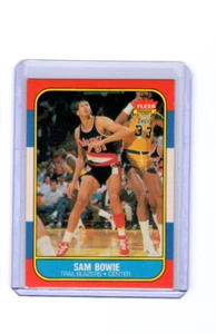 1986 Fleer BB Sam Bowie Portland Trailblazers #13 ⭐️💥🎯 NMMT - Picture 1 of 2