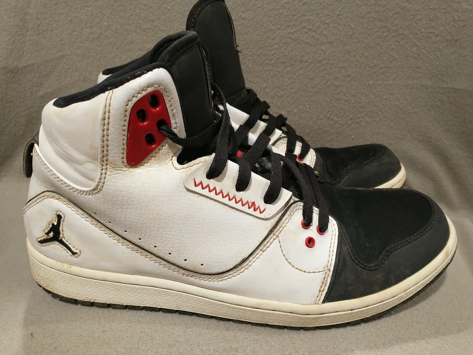 Nike Air Jordan 1 Flight 2 Premium Blanco Negro Rojo 640603 101 Hombres Talla 11 Foto 1 de 4