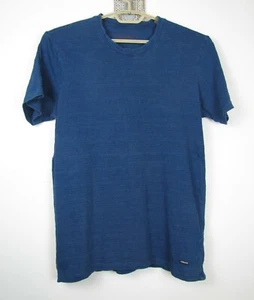 Chevignon Conquest Men's Size Medium Blue Cotton Subtle Strip Crew Neck T Shirt - Picture 1 of 3