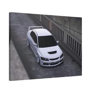 Mitsubishi Evo 8 High Resolution Museum Quality Horizontal Canvas Print #008 - Picture 1 of 10