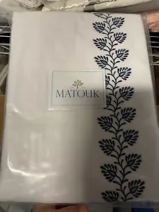 $575 Matouk Italy New 1pc Twin Duvet Cover 100% Cotton Aster LAST - Picture 1 of 3