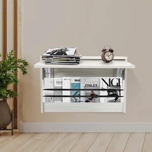 Wall-mounted Folding Table 90° Foldable Wall Table Fold Down Table 24.8x16.3 in - Picture 1 of 15
