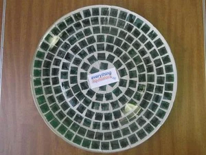 Pier 1 GREEN PLATE cake ornamental party B-day Christmas - Picture 1 of 2