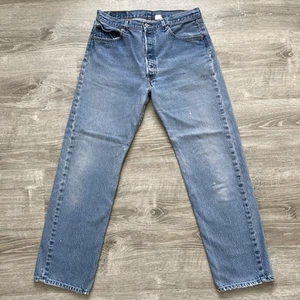 Vintage Levi's 501xx Blue Jeans Men's 35x36 (Fits 33x31) Faded Distressed Y2K - Picture 1 of 14