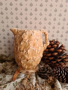 Vintage Sylvac Brown Moulded Ivy Leaf Jug Autumn Fall 2037 - Picture 1 of 13