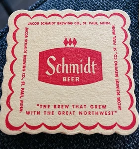 Vintage Lot of 8 Schmidt’s Beer Coasters St Paul Minnesota Jacob Schmidt Brewing - Picture 1 of 1