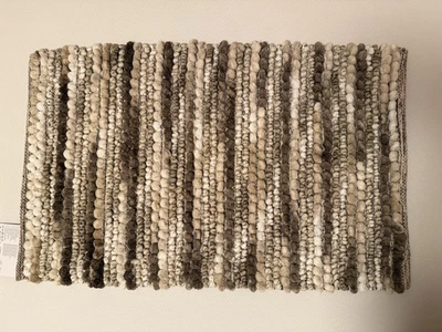Rutschfeste Badematte Chunky - Chenille - 50x80  - Beige/Braun - NEU - Bild 1 von 4