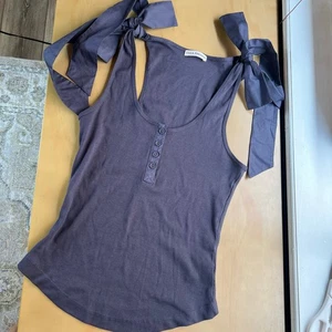Ulla Johnson Bailey Tank Bow Shoulders Tank Top - Picture 1 of 6
