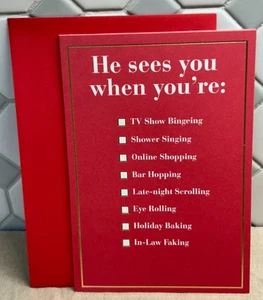 Hallmark Christmas Card w/ Envelope  ~ Funny - Picture 1 of 2