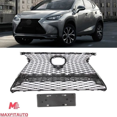 Front Bumper Upper Grille For Lexus NX200T NX300H F Sport 2015-2017 53111-78020 - Imagem 1 de 4