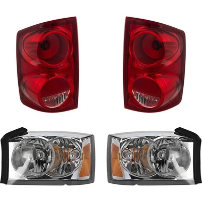 Headlight Kit For 05-07 Dodge Dakota Driver and Passenger Side Foto 1 de 4