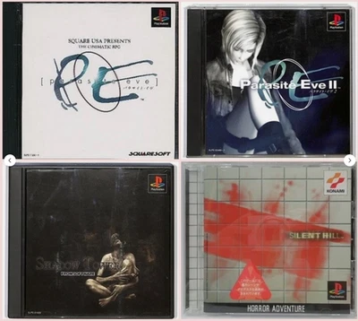 Parasite Eve 1 2 I II Silent Hill Shadow Tower Set PlayStation PS1 Square - Image 1 of 4