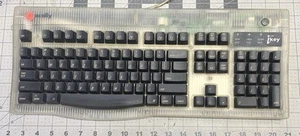 Macally iKey 4 Wired USB Computer Keyboard Clear Tested - Picture 1 of 10