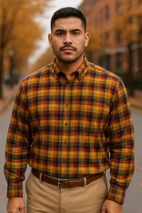 robert talbott carmel shirt Multicolor XL Plaid Button-Up Vibrant Luxury - Picture 1 of 13