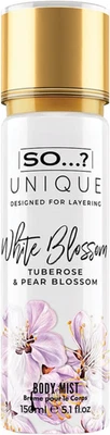 INCOS LTD So…? Unique Womens White Blossom Body Mist Fragrance Spray 150Ml