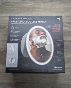 Sharper Image LED Fogless Mirror and Bluetooth Speaker - White - Picture 1 of 4