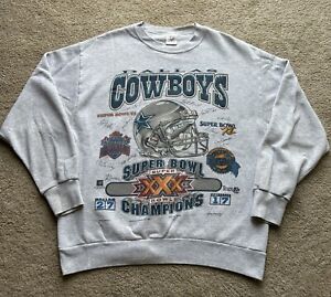 Dallas Cowboys NFL 1996 Super Bowl XXX Starter Sweatshirt Mens XL Made In USA