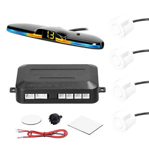 Car Parking  Rear Reversing Radars System with 4 Parking Sensors S0K8 - Picture 1 of 8
