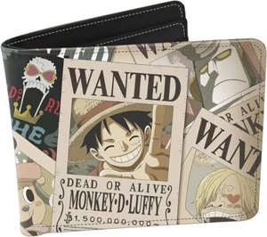 OFFICIAL ONE PIECE WANTED VINYL BI FOLD WALLET - Picture 1 of 3