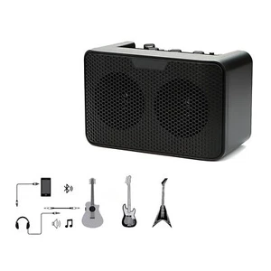 Mini Amplificador de Guitarra 10W Amplificador de Guitarra Recargable para Guitarra Eléctrica Altavoz Inalámbrico - Imagen 1 de 14