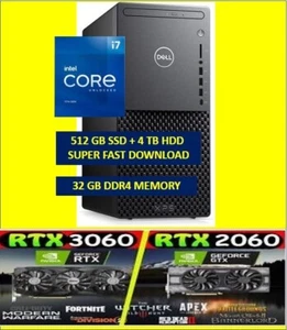 i7 Dell XPS 8940 Desktop Intel i7-10700 512 GB SSD 4 TB HDD 32GB RAM RTX 4060 - Picture 1 of 16
