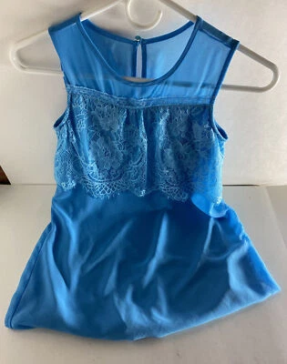 Girl’s Size 10 Large L  Amy Byer Semi-Formal Blue  Spring Dress Outfit - Image 1 of 4