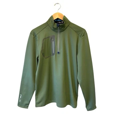 Pullover Ralph Lauren RLX Performance Golf 1/4 Cremallera Pequeño Nuevo con Etiquetas $148 Absorbente Deporte Foto 1 de 4