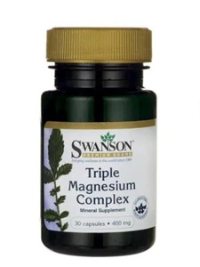 SWANSON TRIPLE MAGNESIO COMPLEJO 400 MG 30 CÁPSULAS - Imagen 1 de 2