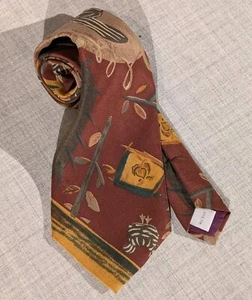 Pierre Cardin 100% Silk Tie Made in USA Vintage Abstract  - Picture 1 of 8