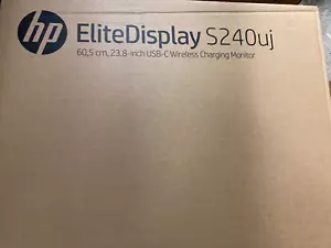 NEW HP EliteDisplay S240uj Wireless Charging Monitor Screen LED IPS 23.8" QHD 2K - Picture 1 of 4