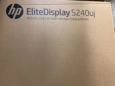 NEW HP EliteDisplay S240uj Wireless Charging Monitor Screen LED IPS 23.8" QHD 2K - Image 1 of 4