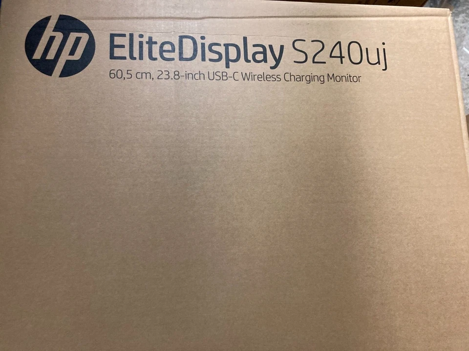 NEW HP EliteDisplay S240uj Wireless Charging Monitor Screen LED IPS 23.8" QHD 2K - Image 1 of 4