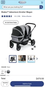 Graco Modes Adventure Wagon Stroller, Teton, 30.5 lbs - Picture 1 of 7