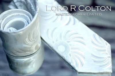 Gravata Lord R Colton Masterworks Limited - Gravata Abaco Resort Branca - Nova - Imagem 1 de 4