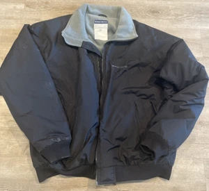 Vintage West Marine Jacket Mens 2XL Navy Blue Full Zip Waterproof Fleece Lined - Picture 1 of 9