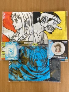 One Piece Ichiban Kuji Face Towel, Glass & Small Plate Set - Picture 1 of 6