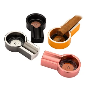 Soporte para cenicero para cigarrillos Galiner aleación de aluminio 1 cigarro portátil de viaje - Imagen 1 de 16