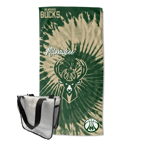 The Northwest Group Milwaukee Bucks 30" x 60" Beach Towel with Clear Bag Cover