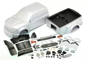 RC 1/10 FORD F450 Dually Pick Up BODY SHELL Pre-Painted -SILVER- - Picture 1 of 14