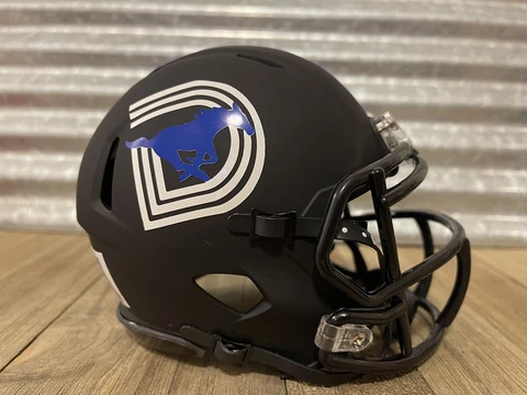 Custom SMU Mustangs (2022 vs Houston) Speed Mini Helmet Cover
