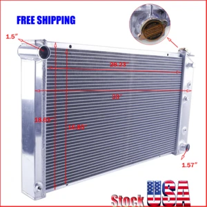 3 Row Aluminum Radiator For 1973-1986 Chevy GMC C/K C10 C20 K10 Pickup Suburban - Picture 1 of 10