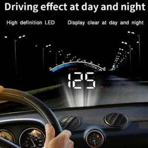 Universal M6S Car HUD Display ODB II Speedometer Auto Truck RV 3.5" E9D0 - Picture 1 of 12