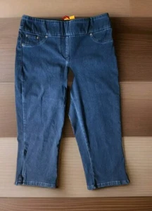 Ruby Rd Pull-On Extra Stretch Denim Capri Jeans Damengröße 8P - Bild 1 von 7