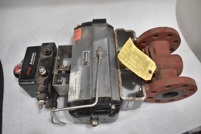 FLOWSERVE B125S10 FLUID POWER ACTUATOR W/ 80237A0T POSITIONER W/ BT44166A VALVE - Image 1 of 4