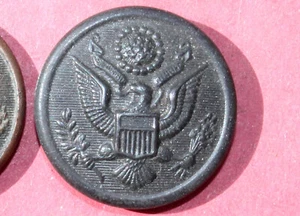 BOUTON BAKELITE MILITAIRE AMERICAIN, BUTTON US ARMY 1902-30 AIR FORCE AIGLE 28mm - Imagen 1 de 2