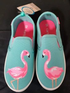 Carter's Girl's Tween5 Slip on Turquoise Flamingo Size 12 Toddler - Picture 1 of 7