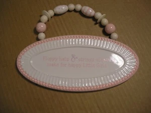 BABY GIRL NURSERY PLAQUES, SEE NEW 50% OFF RATE - Picture 1 of 6